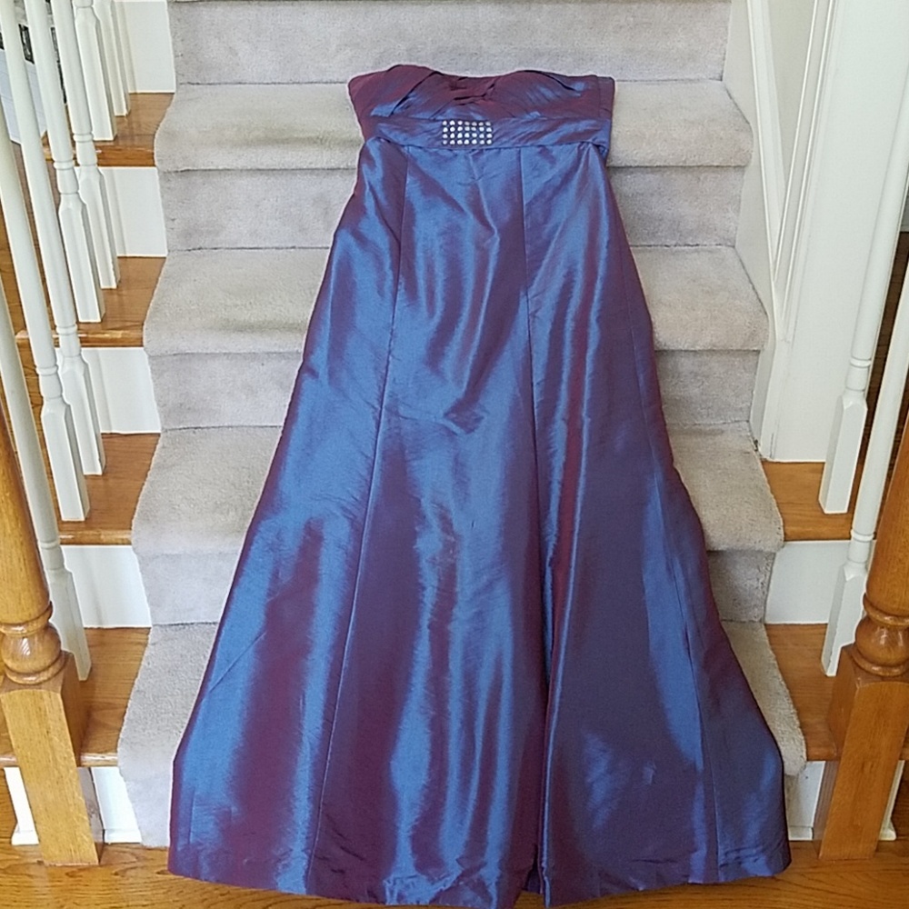 Iridescent evening gown